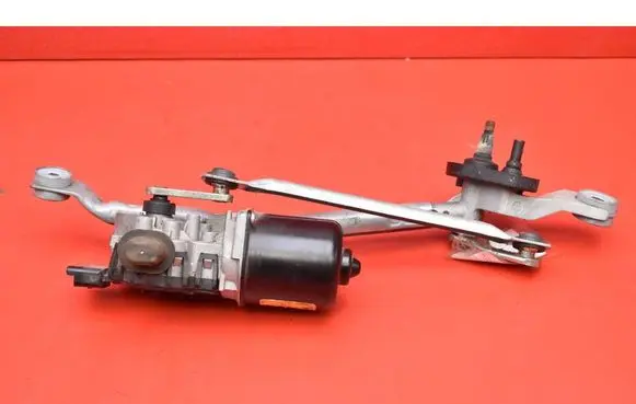 Front wiper linkage and motor