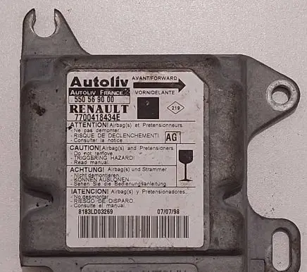 Renault Scenic I Airbag control unit/module 550569000 7700418434E 8183LD03269