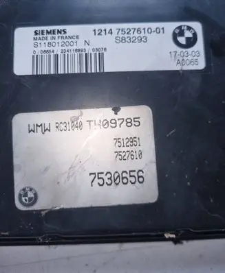 Mini One - Cooper R50 - 53 Engine control unit/module S118012001 7530656 7527610