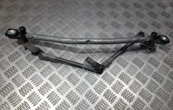 Front wiper linkage and motor