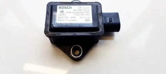 Audi A4 S4 B6 8E 8H ESP acceleration yaw rate sensor 8E0907637A 0265005245