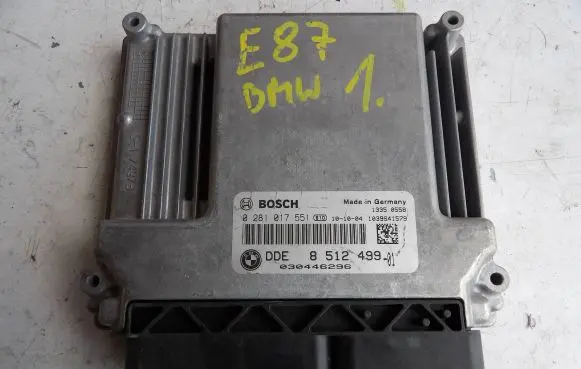 BMW 1 E81 E87 Engine ECU kit and lock set 8512499 0281017551 030446296