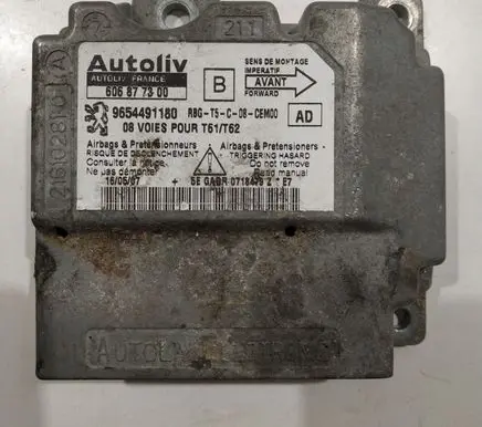 Peugeot 307 Airbag control unit/module 606877300 9654491180