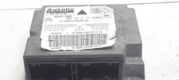 Citroen C5 Airbag control unit/module 9658177080