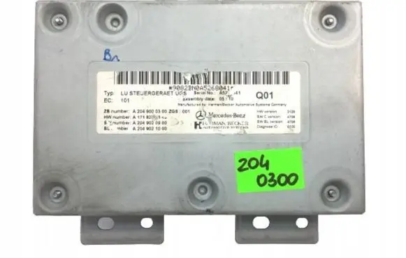 Mercedes-Benz C W204 Other control units/modules A2049000300