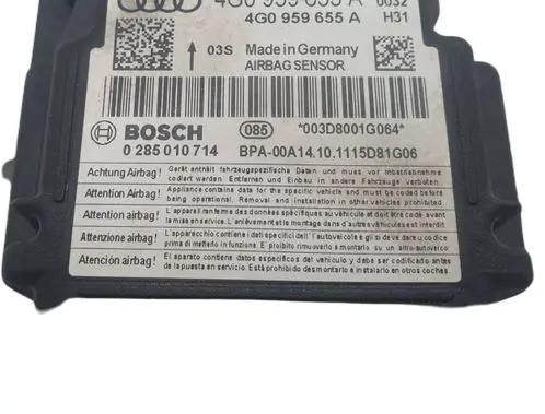 Audi A6 S6 C7 4G Airbag control unit/module 4G0959655A 0285010714