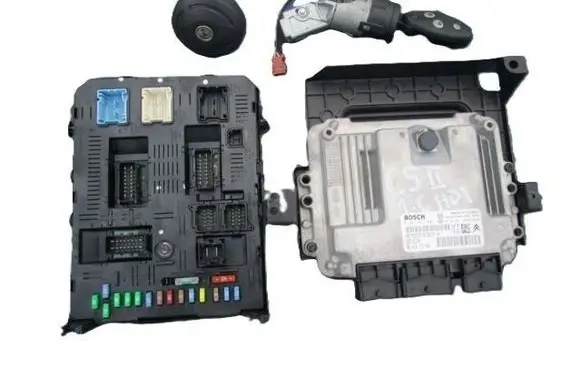 Citroen C5 Engine ECU kit and lock set 9661971380