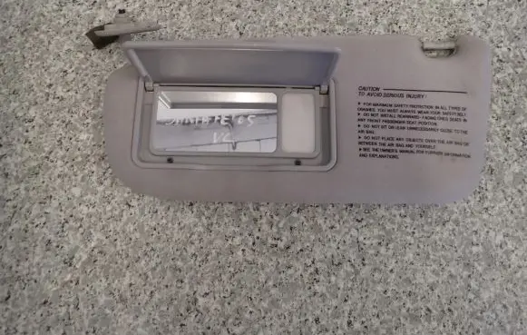 Hyundai Santa Fe Sun visor