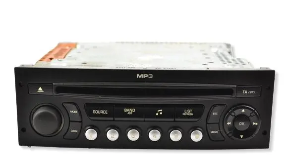 Peugeot 207 CC Radio/CD/DVD/GPS head unit 96643699XT PSARCD43163 A2C53250035