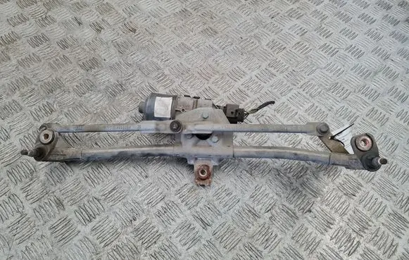 Front wiper linkage and motor