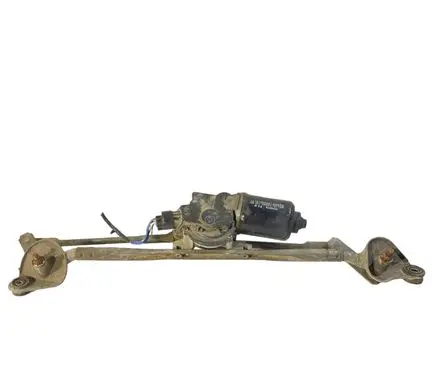 Front wiper linkage and motor