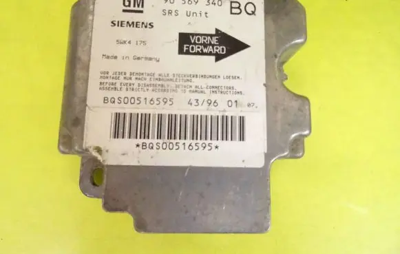 Opel Vectra B Airbag control unit/module 90569340BQ 90569340