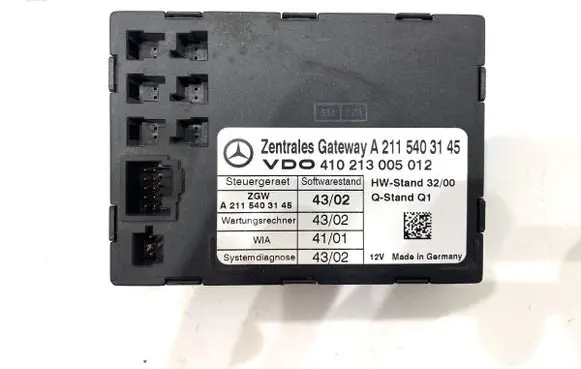 Mercedes-Benz E W211 Gateway control module A2115403145