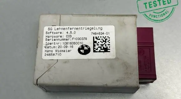 BMW X1 F48 F49 Seat control module 7464634 10816060010