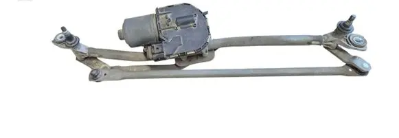 Front wiper linkage and motor