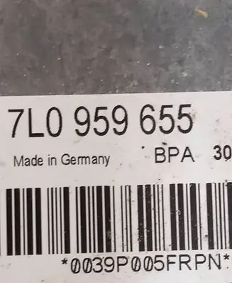 Volkswagen Touareg I Airbag control unit/module 7L0959655