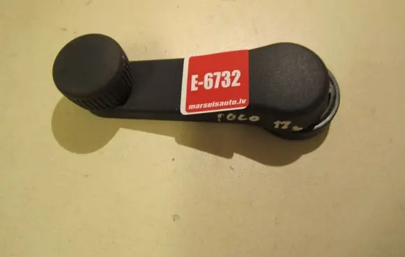 Volkswagen Polo V 6R Front door window winding handle 6Q0837581A