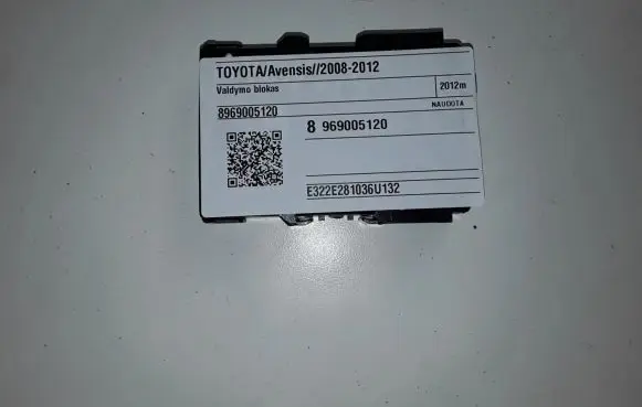 Toyota Avensis T270 Other control units/modules 8969005120