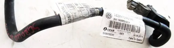 Volkswagen Scirocco Negative earth cable (battery) 1K0915181H