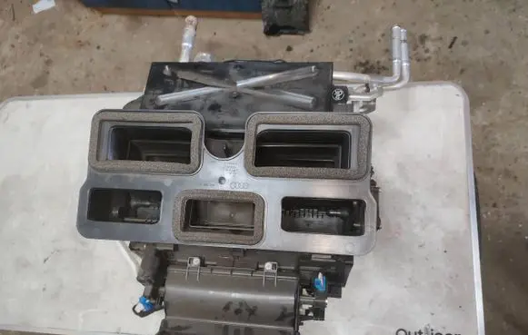 Interior heater climate box assembly