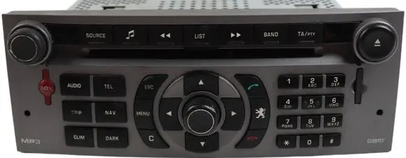 Peugeot 407 Radio/CD/DVD/GPS head unit 96632912YW 503550072025 500189445949120