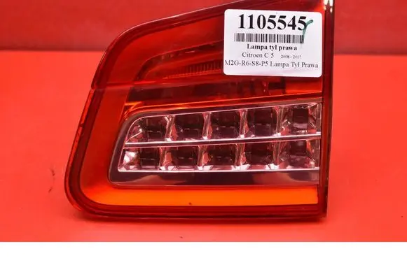 Citroen C5 Rear/tail lights 9687582980