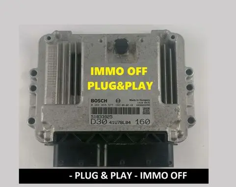 Peugeot Boxer Engine control unit/module 51833925 41U78L04 0281015577
