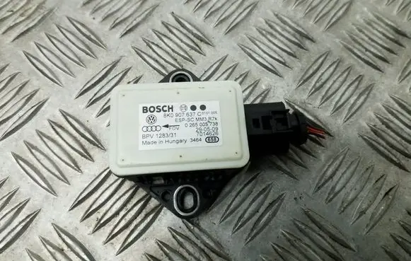 Audi A4 S4 B8 8K ESP acceleration yaw rate sensor 8K0907637C