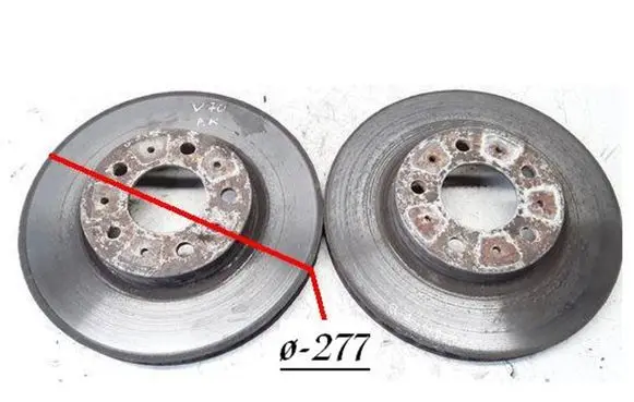 Volvo S70 V70 V70 XC Front brake disc Q2775SKIS25
