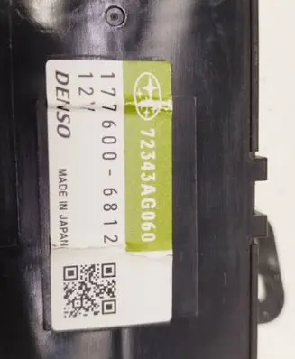 Subaru Impreza IV Climate control unit 72343AG060 1776006812