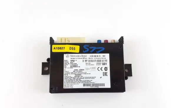 Mercedes-Benz S W222 Bluetooth control unit module A2229005515