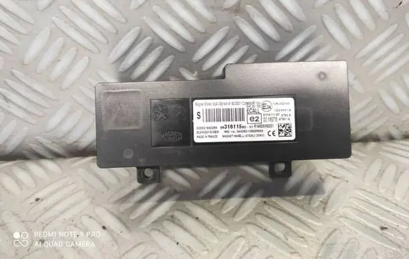 Peugeot Partner III Bluetooth control unit module 9831611580