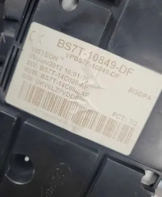Ford Galaxy Speedometer (instrument cluster) BS7T10849DF BS7T14C026AE VPBS7F10849DF