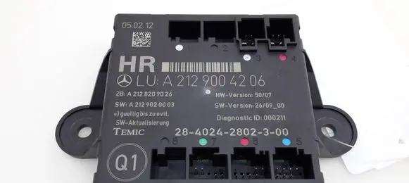 Mercedes-Benz C W204 Door control unit/module A2129004206