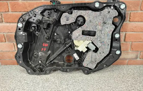 Front door window regulator with motor