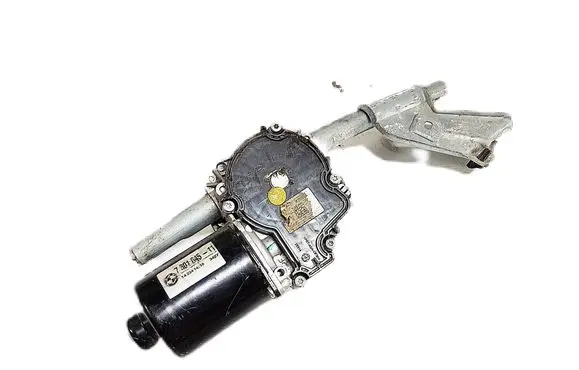 Front wiper linkage and motor