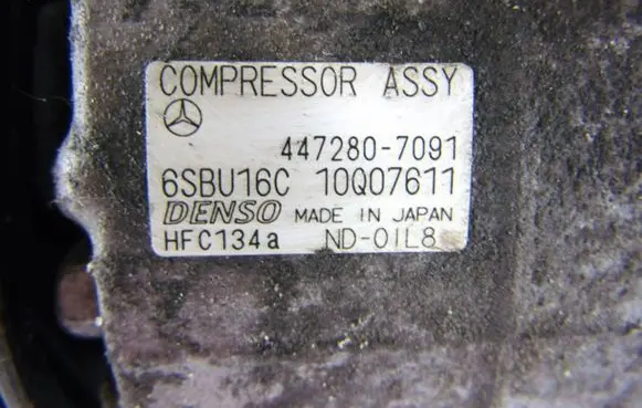 Mercedes-Benz C W204 Air conditioning (A/C) compressor (pump) 4472807091
