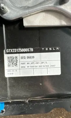 Tesla Model 3 Hybrid / electric car battery GTX23125000S7B