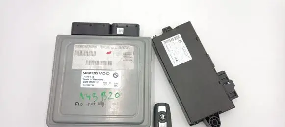 BMW 3 E90 E91 Engine ECU kit and lock set 9147220 61359147220 7579142