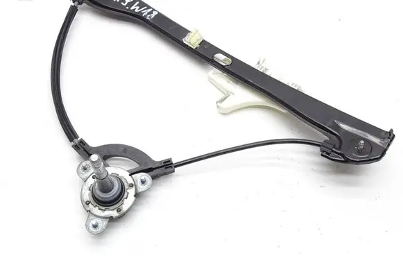 Rear door window regulator with motor
