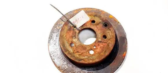 Toyota RAV 4 (XA30) Rear brake disc neventiliuojamas