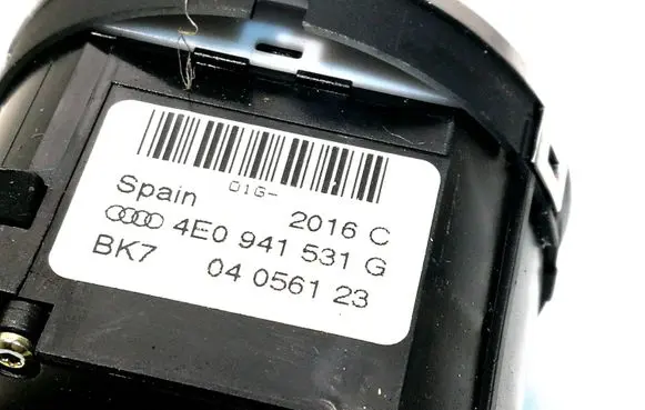 Audi A8 S8 D3 4E Light switch 4E0941531G 2016C 04056123