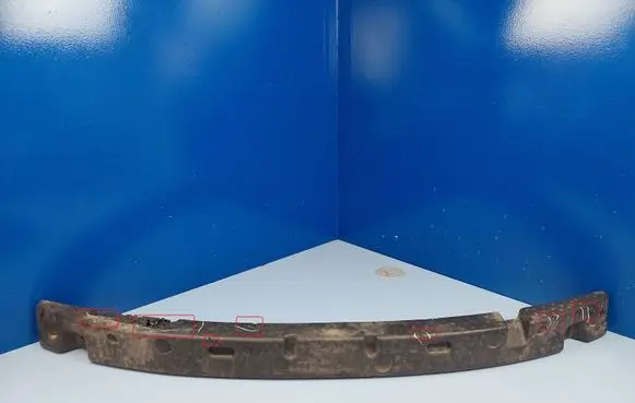 Front bumper foam support bar