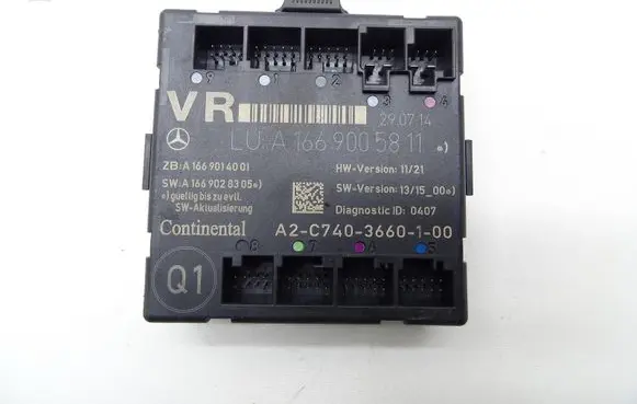 Mercedes-Benz B W246 W242 Door control unit/module A1669005811