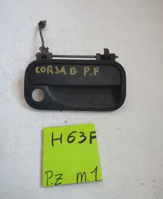 Opel Corsa B Front door exterior handle 28497389