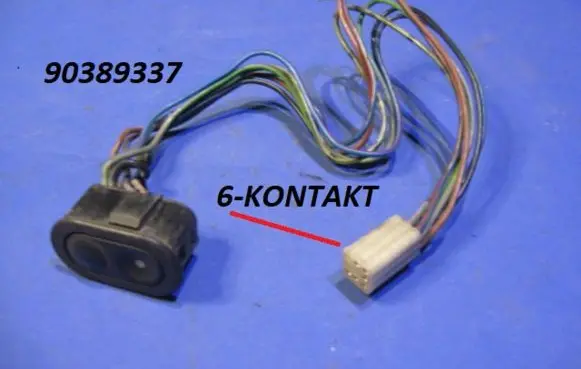 Opel Tigra A Electric window control switch 90389337