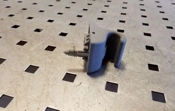 Sun visor clip/hook/bracket