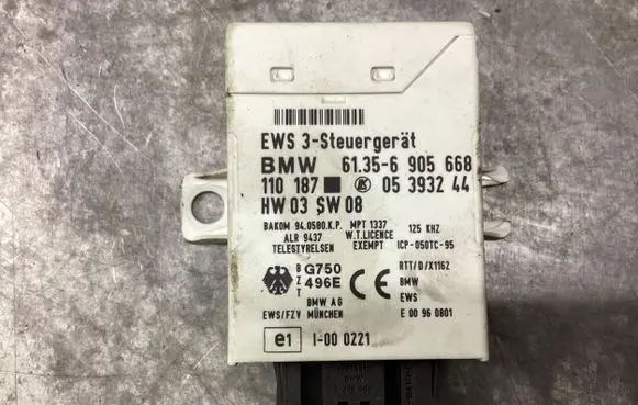 BMW 5 E39 Immobilizer control unit/module 61356905668 05393244 110187