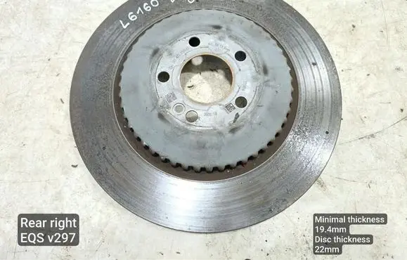 Mercedes-Benz EQS V297 Rear brake disc A2974230500