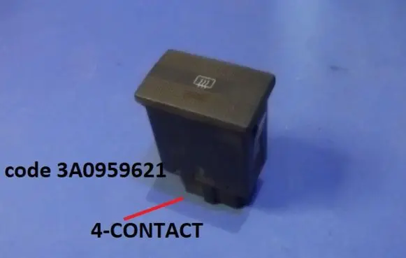 Volkswagen PASSAT B4 Windscreen/window heater switch 3A0959621